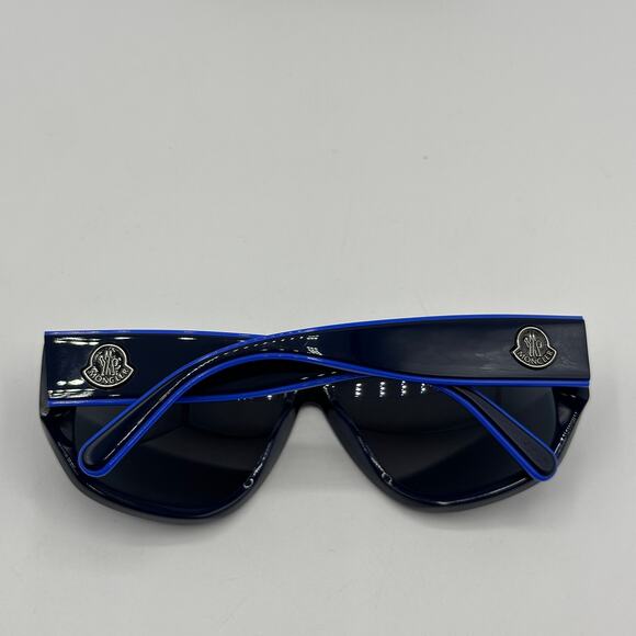 MONCLER Tronn Shield Sunglasses ML0260 Bright Blue Mirror Unisex - Picture 11 of 13